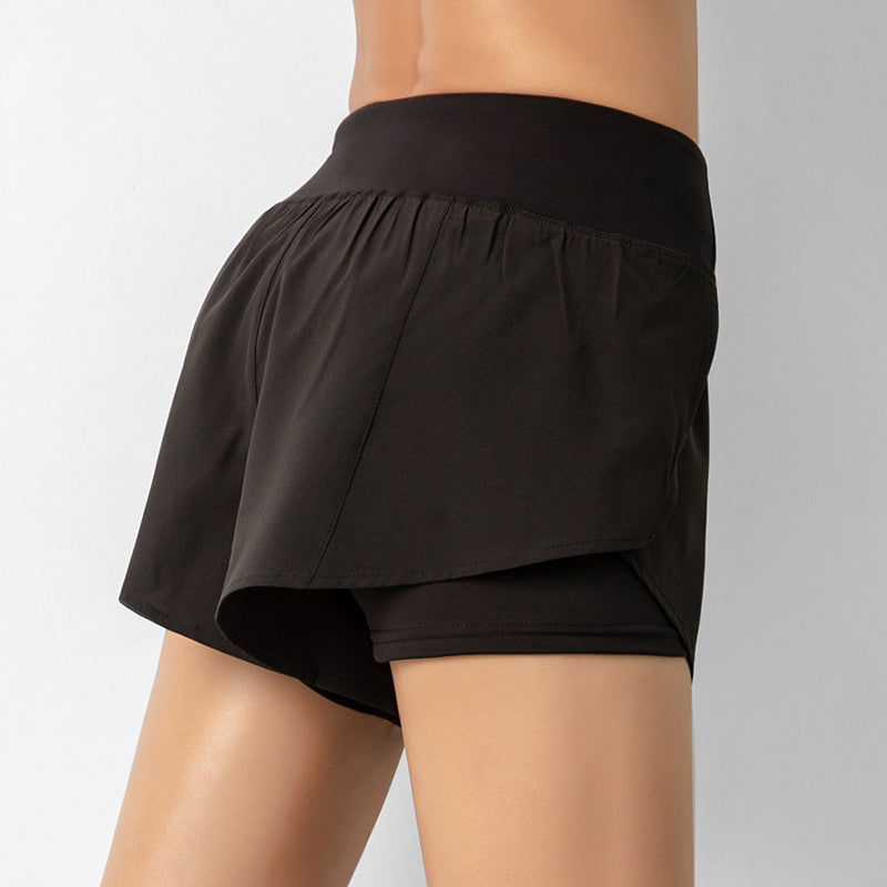 Lightweight shorts with built-in compression for support and flexibility. Breathable and quick-drying for peak performance