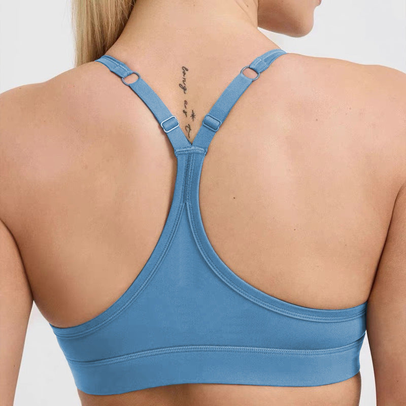 Stylish adjustable sling sports top for yoga, offering comfort and support